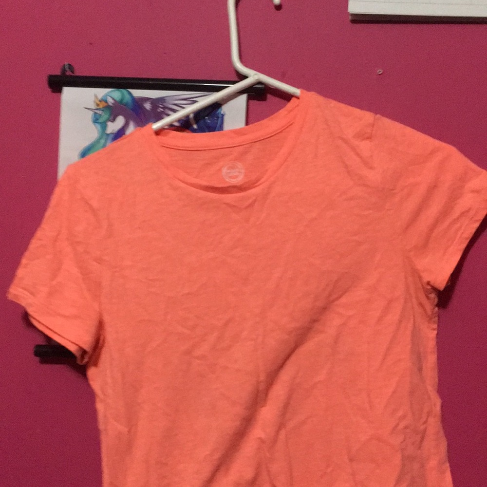 Playing orange shirt